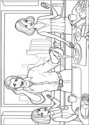 plansa de colorat barbie thumbelina #10