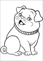 plansa de colorat barbie thumbelina #4