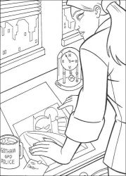 plansa de colorat batman #11