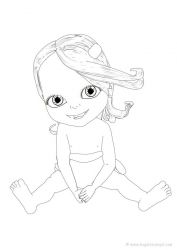 plansa de colorat bebelusi #3