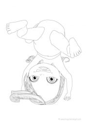 plansa de colorat bebelusi #8