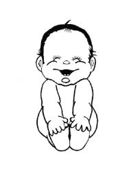 plansa de colorat bebelusi #2