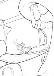 plansa de colorat bee movie #11