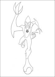 plansa de colorat ben 10 #3