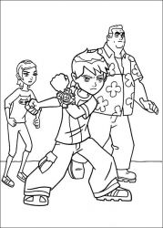 plansa de colorat ben 10 #6