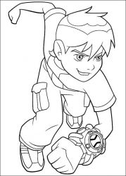 plansa de colorat ben 10 #12