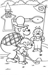 plansa de colorat berenstain bears #4