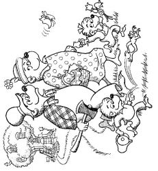 plansa de colorat berenstain bears #9