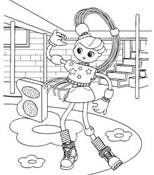 plansa de colorat betty spaghetti #3