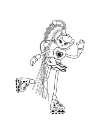 plansa de colorat betty spaghetti #4