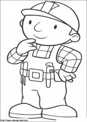 plansa de colorat bob the builder #20
