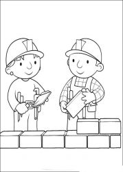 plansa de colorat bob the builder #1