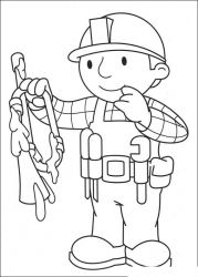 plansa de colorat bob the builder #3