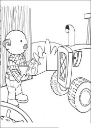 plansa de colorat bob the builder #6