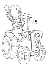 plansa de colorat bob the builder #7