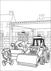 plansa de colorat bob the builder #3
