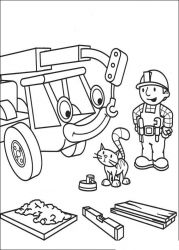 plansa de colorat bob the builder #9