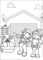 plansa de colorat bob the builder #10