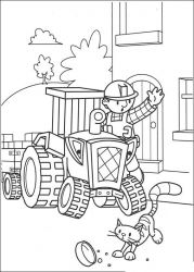 plansa de colorat bob the builder #15