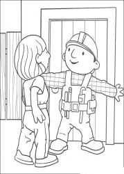 plansa de colorat bob the builder #5