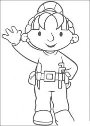 plansa de colorat bob the builder #6