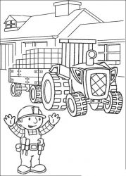 plansa de colorat bob the builder #15