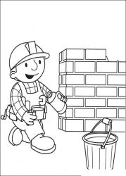 plansa de colorat bob the builder #16