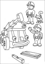 plansa de colorat bob the builder #21