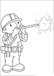 plansa de colorat bob the builder #6