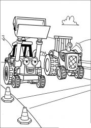 plansa de colorat bob the builder #8