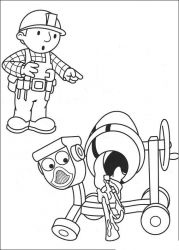 plansa de colorat bob the builder #9