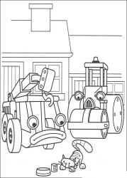 plansa de colorat bob the builder #11