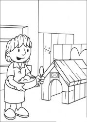 plansa de colorat bob the builder #16