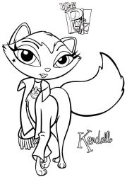 plansa de colorat bratz #12