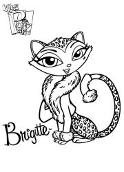 plansa de colorat bratz #16