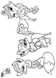 plansa de colorat bratz #19