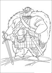 plansa de colorat brave #4