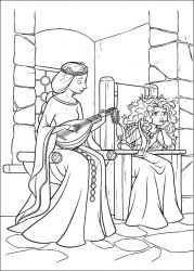 plansa de colorat brave #8