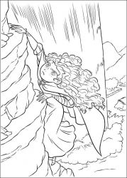 plansa de colorat brave #11