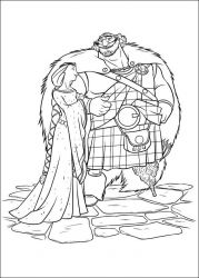 plansa de colorat brave #13