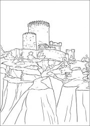 plansa de colorat brave #14