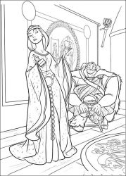 plansa de colorat brave #18