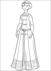 plansa de colorat brave #1