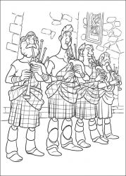 plansa de colorat brave #4