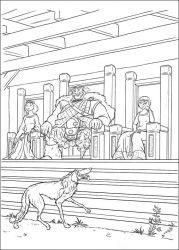 plansa de colorat brave #6