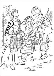 plansa de colorat brave #8