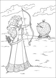 plansa de colorat brave #11