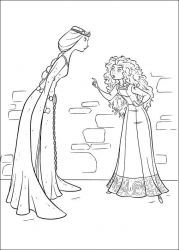 plansa de colorat brave #12