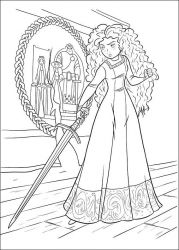 plansa de colorat brave #13