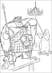 plansa de colorat brave #2